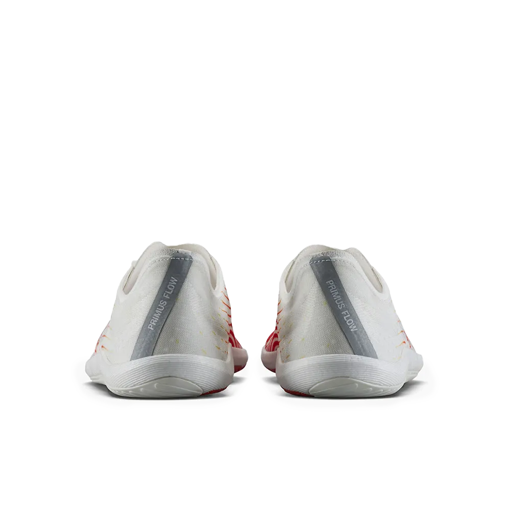 Vivobarefoot Primus Flow Mens Bright White/ Neon Orange
