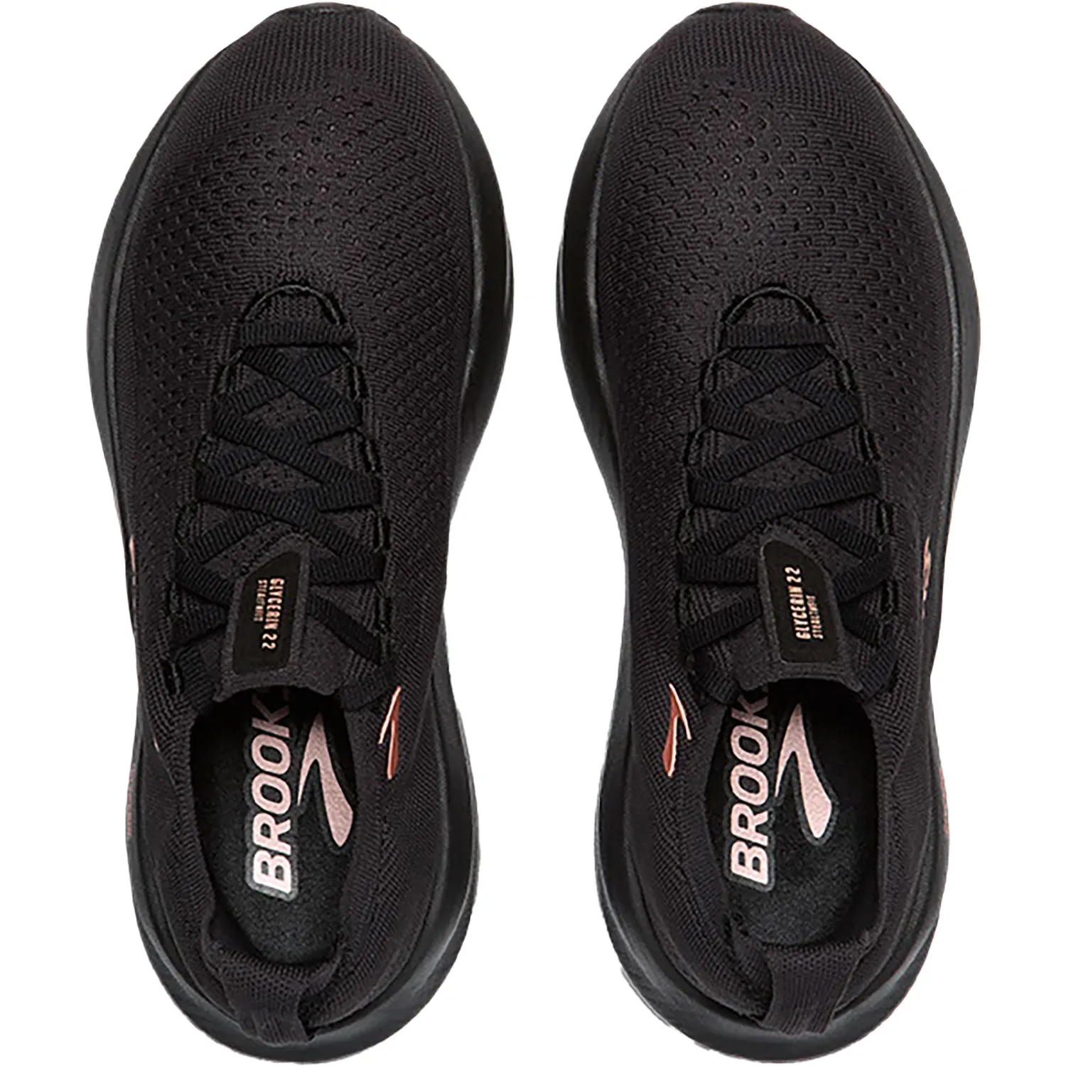 Women's Brooks Glycerin 22 Stealthfit Black/Grey/Rose Gold Mesh