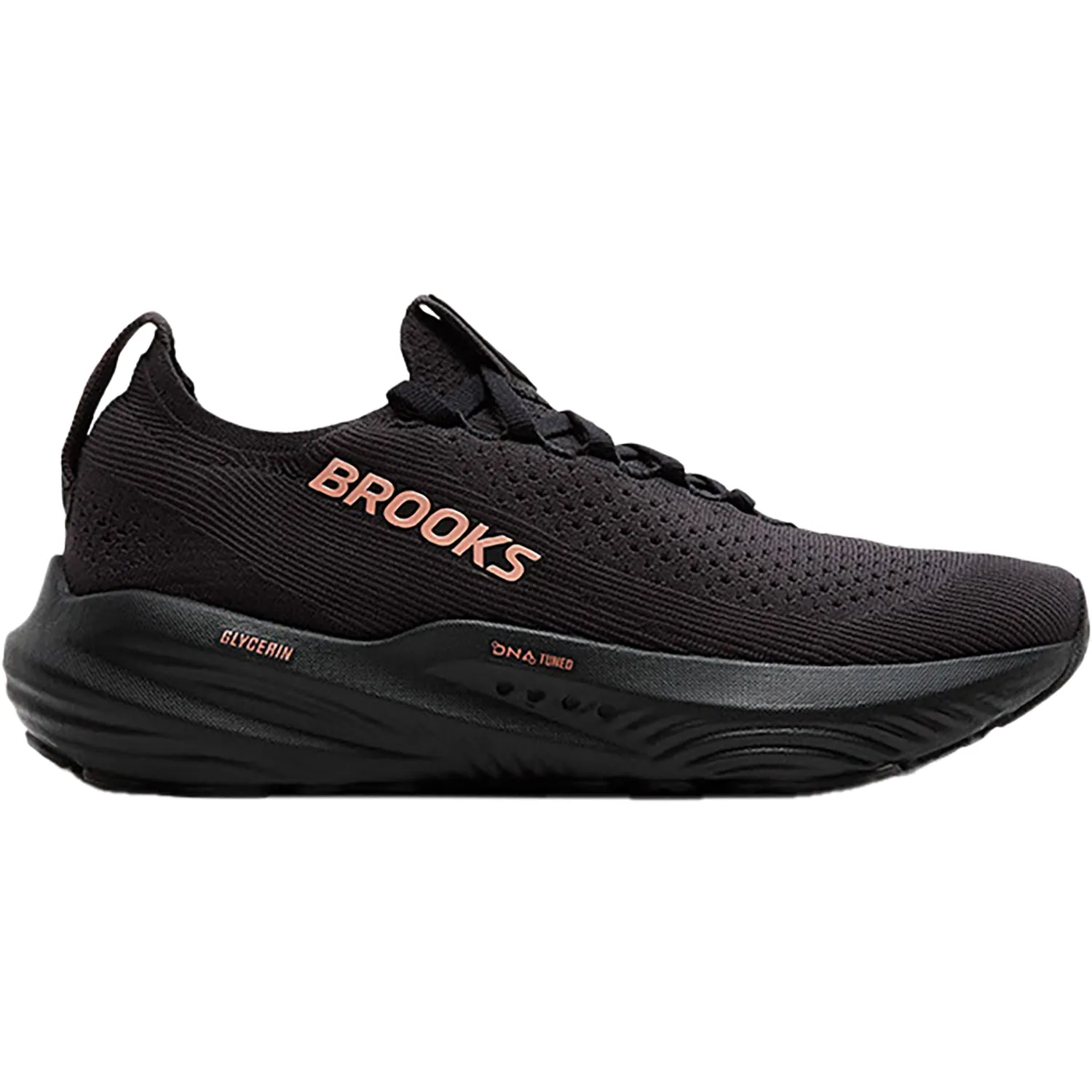 Women's Brooks Glycerin 22 Stealthfit Black/Grey/Rose Gold Mesh