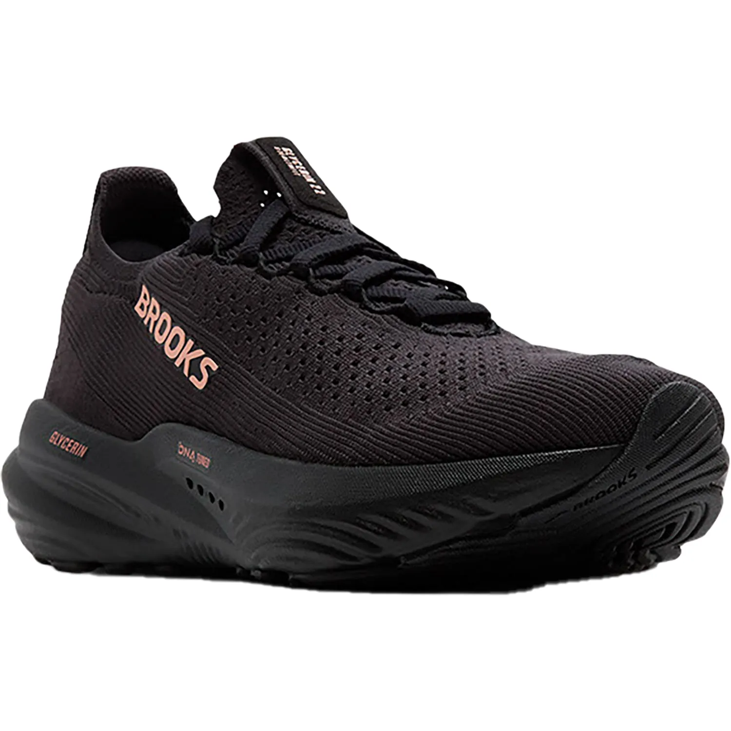Women's Brooks Glycerin 22 Stealthfit Black/Grey/Rose Gold Mesh