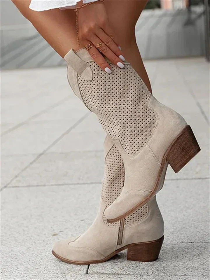 Women's Leather Cowboy Boots
