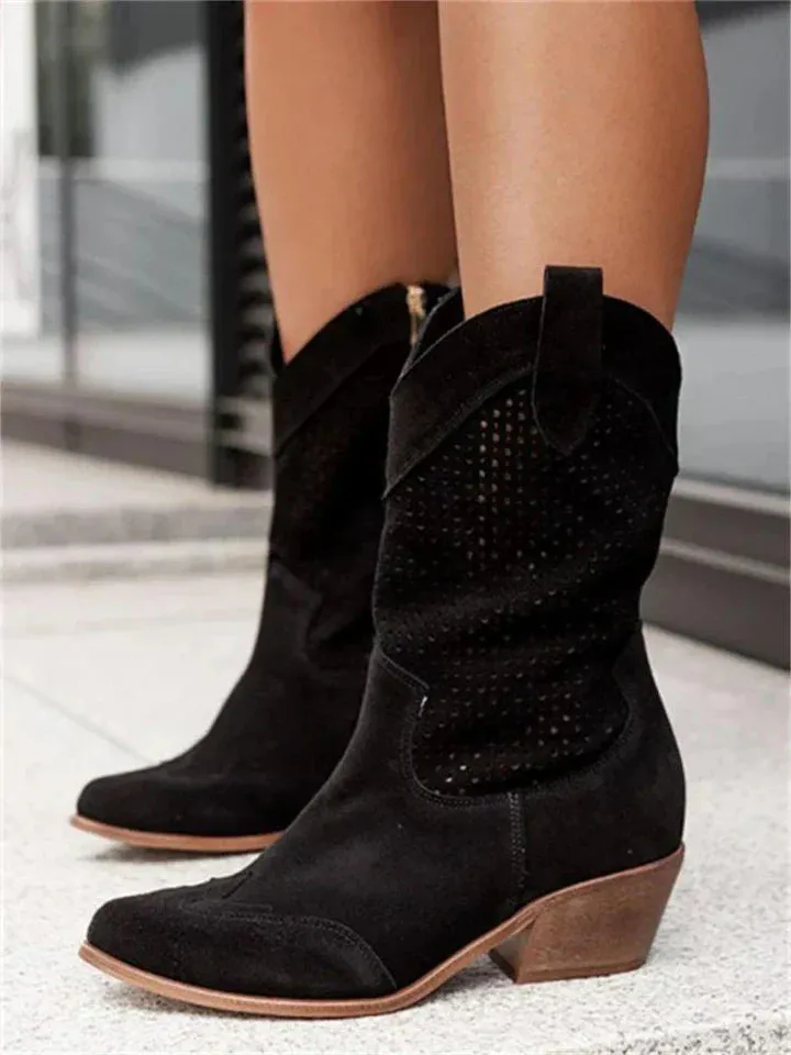 Women's Leather Cowboy Boots